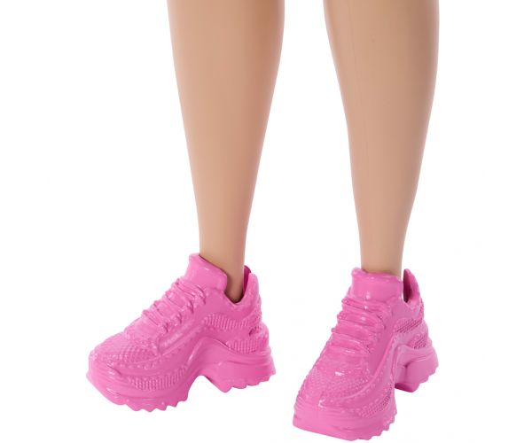 Barbie Fashionista Prijateljice stilska modna lutka u haljini s uzorkom zvijezda - Mattel