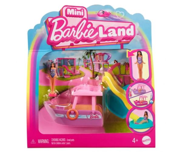 Barbie: Mini BarbieLand járművek - Álomhajó szett - Mattel