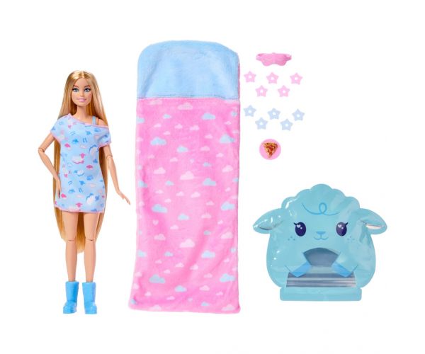 Barbie Pidžama zabava Reveal - Plava - Mattel