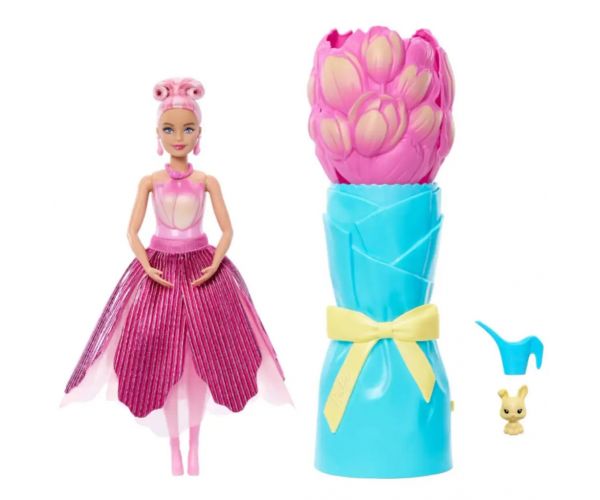 Barbie Reveal: Virágvarázs meglepetés baba - Tulipán - Mattel