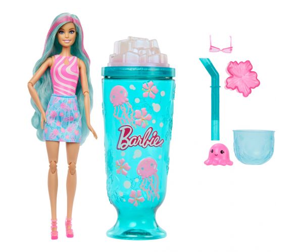 Barbie Reveal mirisna Shaker serija lutka s tirkiznom kosom i figuricom meduze - Mattel