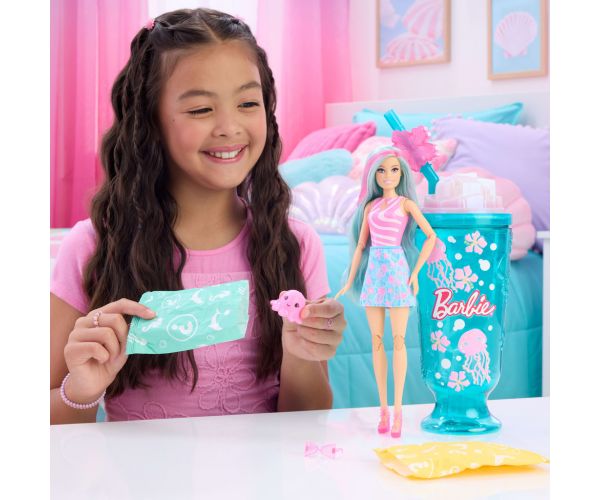 Barbie Reveal mirisna Shaker serija lutka s tirkiznom kosom i figuricom meduze - Mattel