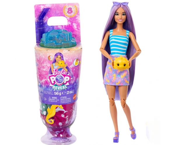 Barbie Reveal illatos Shaker sorozat lila hajú babával és csikóhallal - Mattel