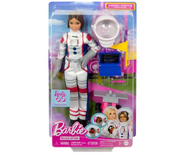 Barbie: 65. évfordulós karrier játékszett - Űrhajós baba kiegészítőkkel - Mattel