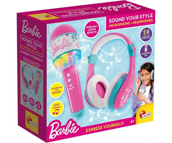 Barbie Sound Your Style szett fejhallgatóval és mikrofonnal - Lisciani