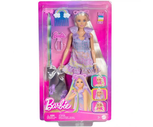 Barbie baba cicás ruhában divatos tincsek játékszett - Mattel
