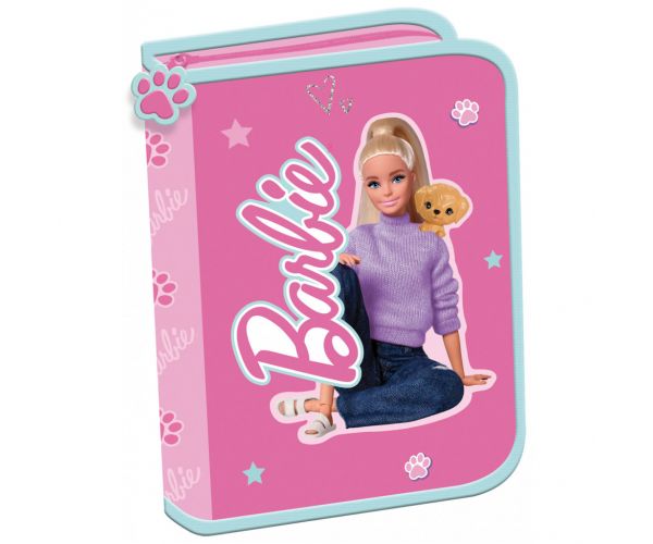 Barbie ružičasti preklopni pernica 21x14x3,5cm