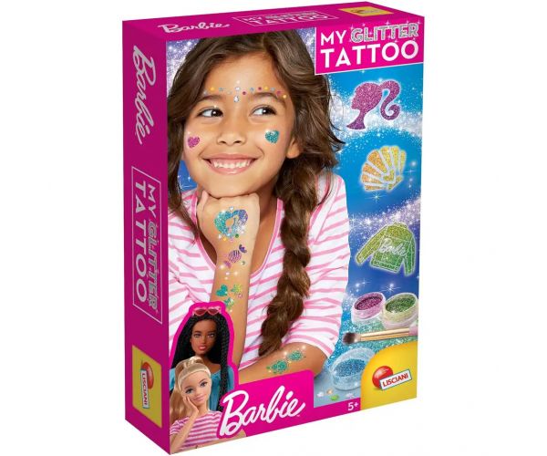 Barbie csillámtetoválás szett - Lisciani