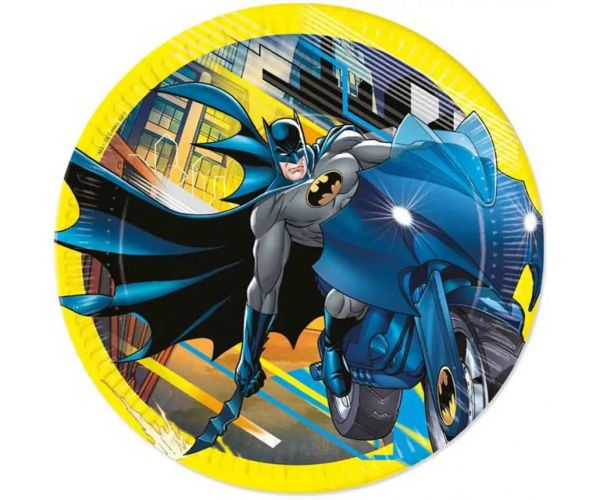 Batman žuto-crni papirnati tanjuri, set od 8 komada