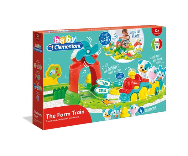 Baby set malih vlakova na farmi sa dodacima