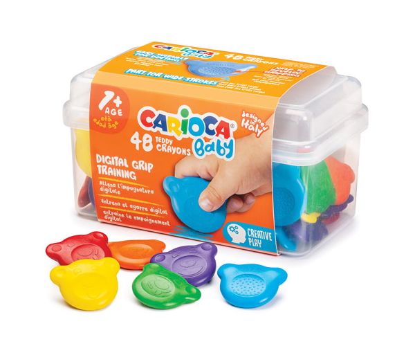 Baby Teddy masne bojice set od 48kom - Carioca