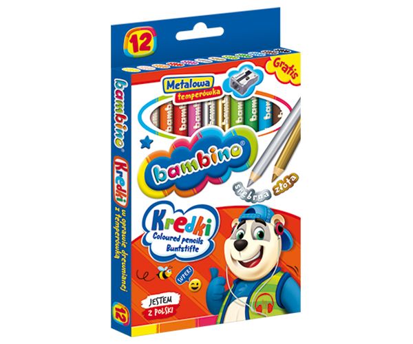 Bambino: Jumbo olovke u boji set od 12kom sa šiljilom
