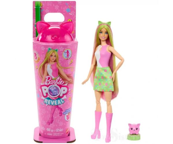 Barbie: Slime Reveal Állati Buli - Cica játékszett – Mattel