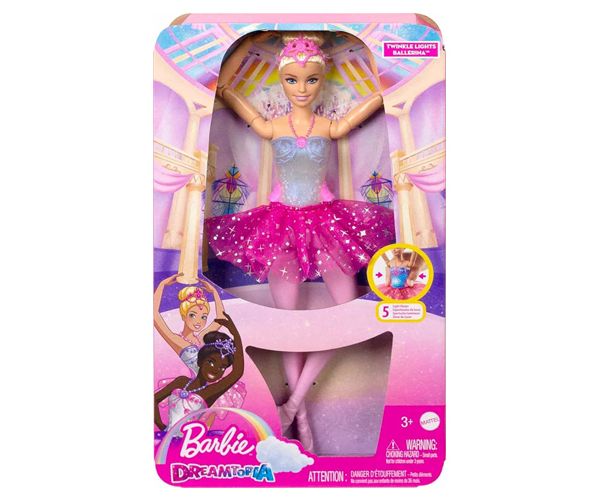 Barbie®: Vilinska balerina duginih boja sa plavom kosom i svjetlom - Mattel