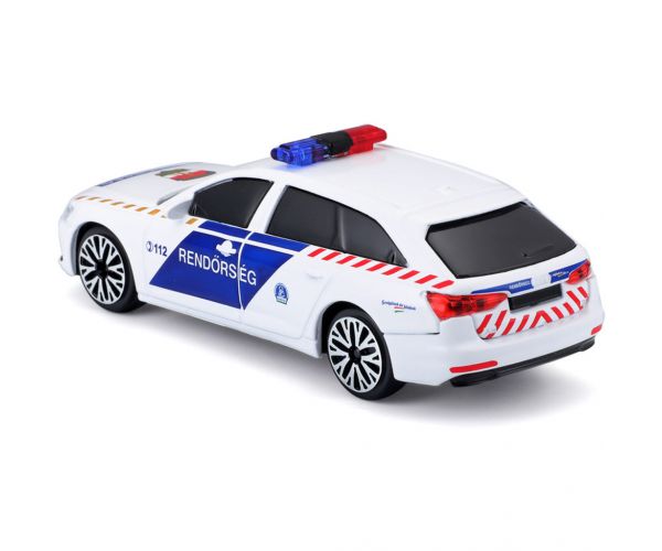 Bburago: Audi A6 mađarski policijski automobil sa sirenom 1/43