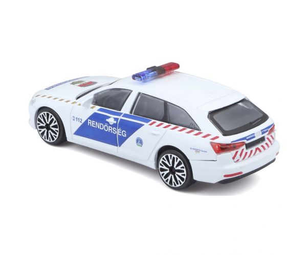 Bburago: Mađarski policijski automobil Audi A6 Avant 1:43