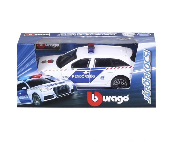 Bburago: Mađarski policijski automobil Audi A6 Avant 1:43