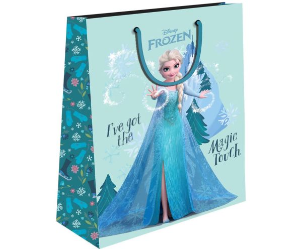Luna: Disney Snježno kraljevstvo torba za poklone s motivima Anne i Elze 18x23x11cm