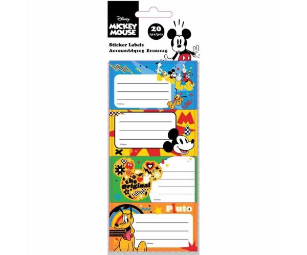 Luna: Mickey Mouse naljepnica za bilježnicu, pakiranje od 20 komada
