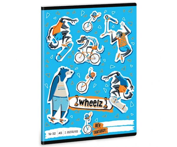 Ars Una: Wheelz 2.razred bilježnica s linijama A/5 16-32