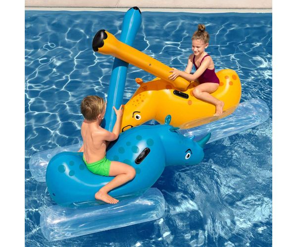 Bestway: Kids Rhino igračka za bazen u obliku nosoroga, 2 kom., za djecu, 148 x 89 x 61 cm