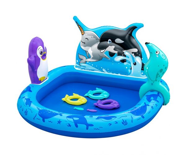 Bestway: Polar Pals napuhavajući bazen za igru 134×131×73 cm