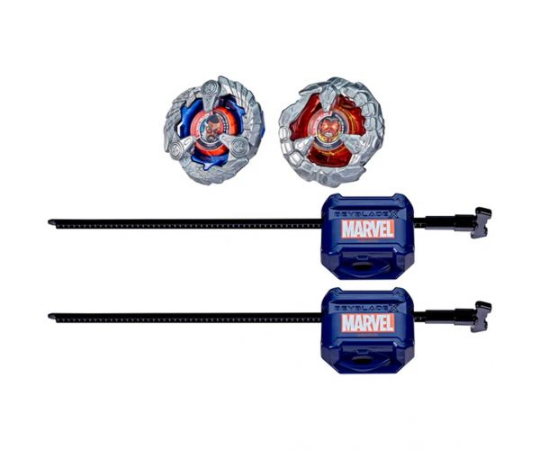 Beyblade x Marvel suradnja: Kapetan Amerika protiv Crvenog Hulka – set vrtilica (Hasbro)