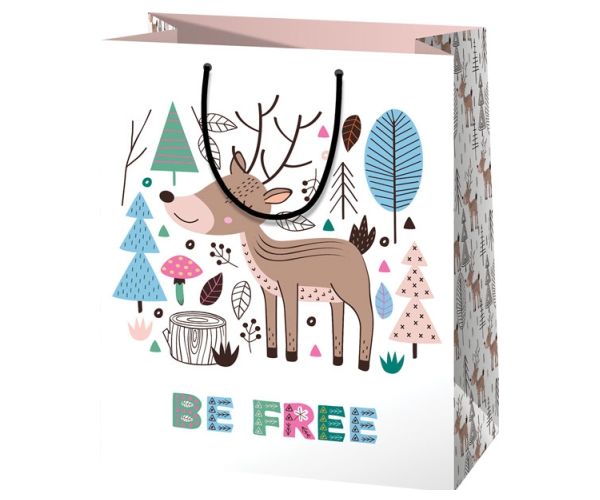 Be Free jelen uzorak normalne veličine poklon vrećica 11x6x14cm