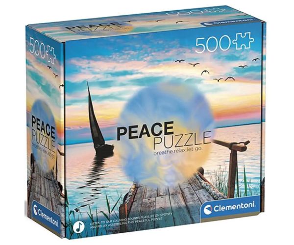 Peace Puzzle: Mirni povjetarac 500-dijelni puzzle - Clementoni