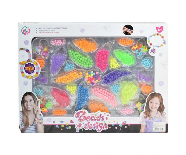 Beads Design: Set perli za izradu nakita s više od 500 šarenih i sjajnih perli