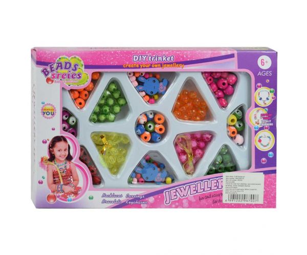 Beads Series: Set za izradu nakita s 50+ šarenih perli i privjesaka