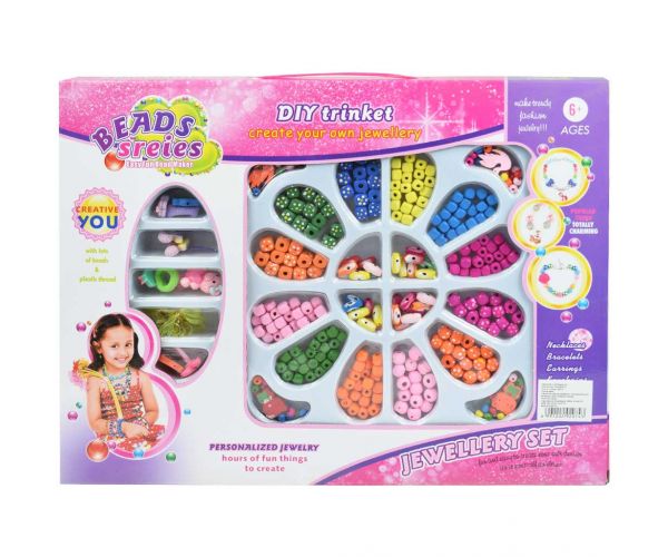 Beads Series: Set za izradu nakita s više od 500 šarenih četvrtastih perli