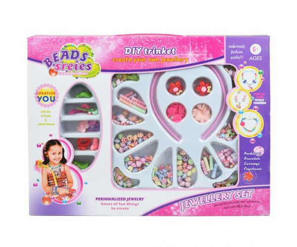 Beads Series: Set za izradu nakita s više od 500 šarenih perli i trakom za kosu