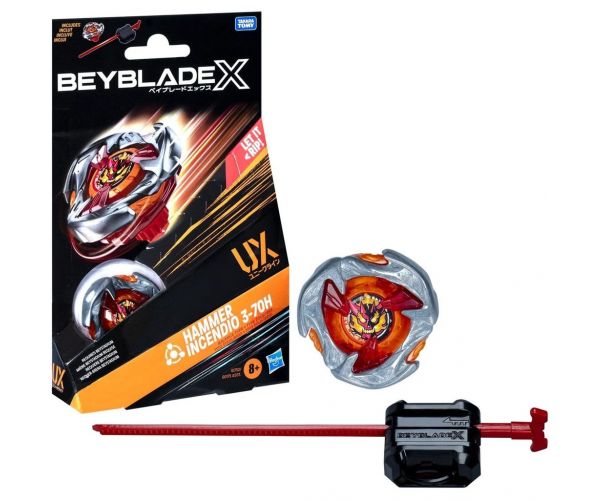 Beyblade X Starter pack: Hammer incendio 3-70H pörgettyű kezdőszett - Hasbro