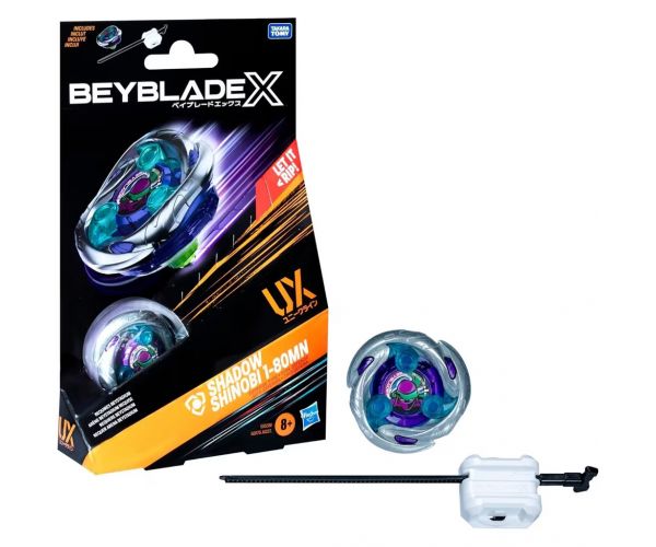 Beyblade X Starter pack: Shadow Shinobi 1-80MN pörgettyű kezdőszett - Hasbro