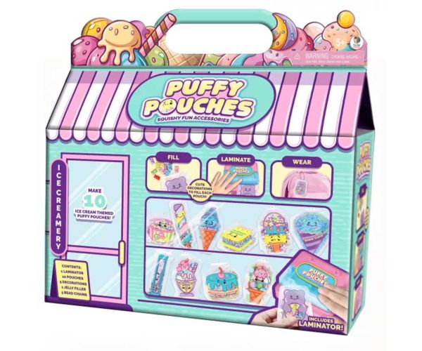Puffy Pouches: Pufi charm dizajn set - slastičarna