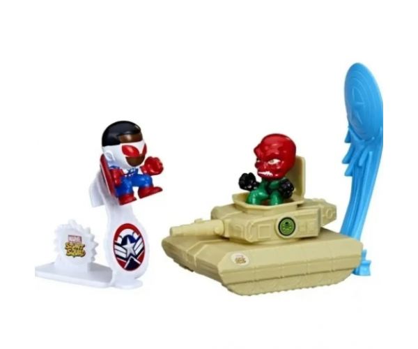 Marvel Stunt Squad: Captain America vs. Set za igru Red Skull Launcher - Hasbro