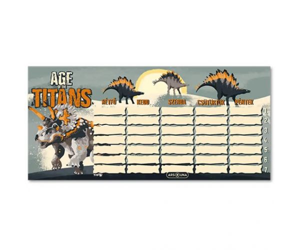Ars Una: Age of the Titans jedan list, dvostrani raspored