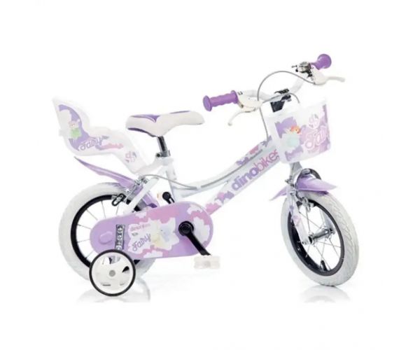Fehér színű lány gyerek bicikli 12-es méretben - Dino Bikes kerékpár
