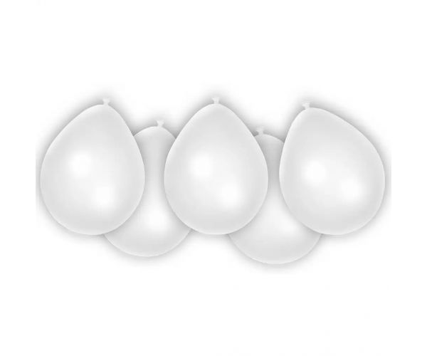 Fehér latex lufi 8db-os szett