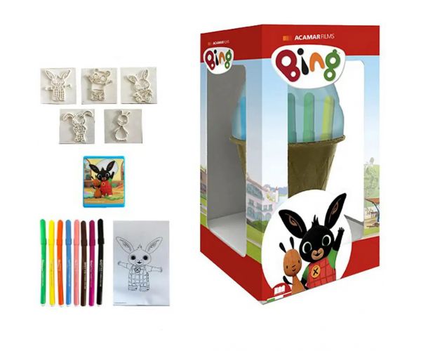 Bing és barátai bélyegző szett fagylalt formájú tárolóban - Multiprint