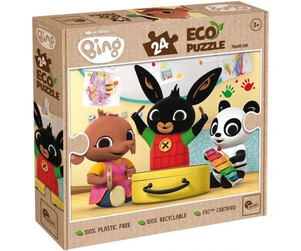 Bing és barátai zenélnek 24db-os Eco puzzle 70x50cm - Lisciani