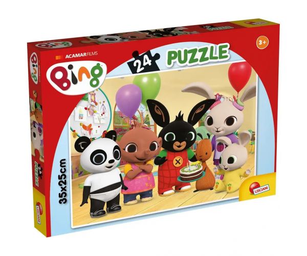 Bing és barátai Boldog Születésnapot! 24db-os puzzle 35x25cm - Lisciani