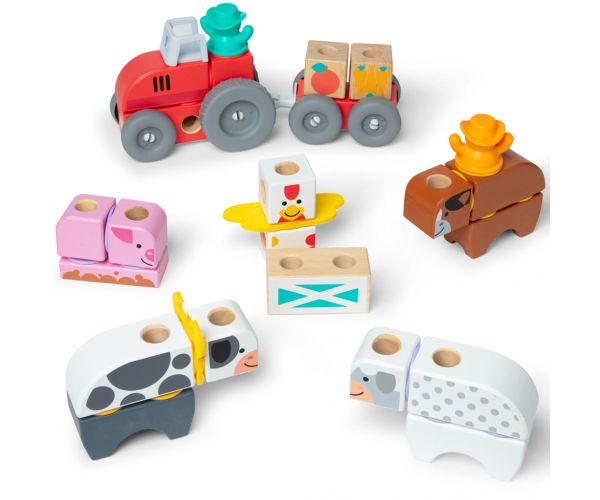 Blockables: Farma drvena igračka za slaganje - Melissa & Doug