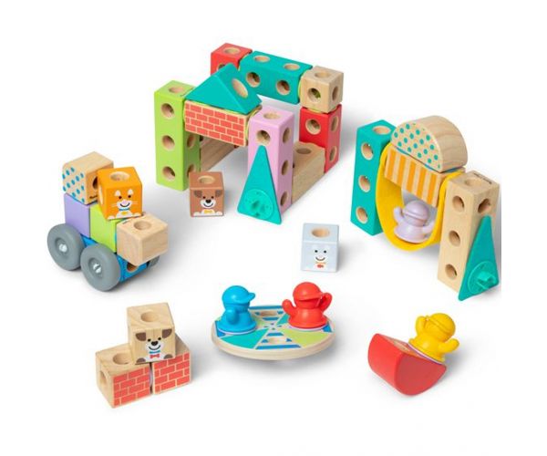 Blockables: Gradska drvena građevinska igračka - Melissa & Doug