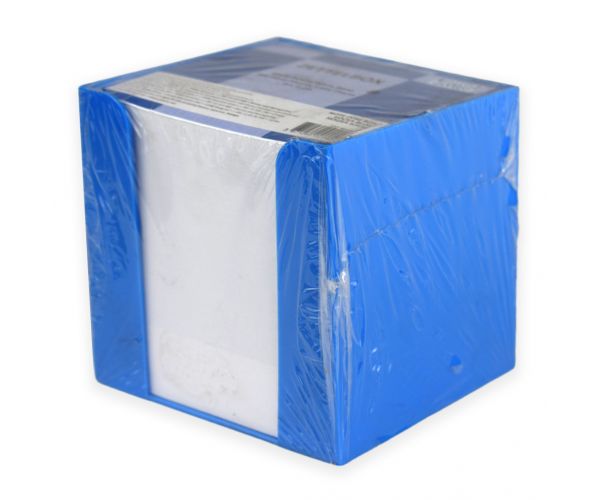 Blok za bilješke u plavom držaču, 750 listova, 9x9x9 cm
