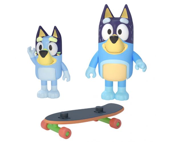 Bluey: Bandit i Bluey set figurica za skejtanje