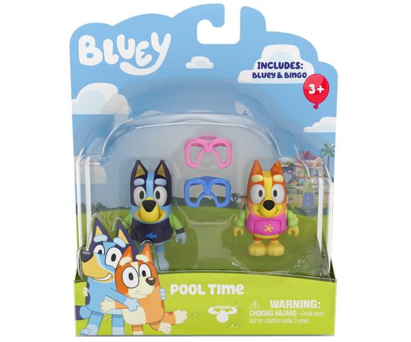 Bluey: Bluey i Chilli set igračaka za zabavu u bazenu