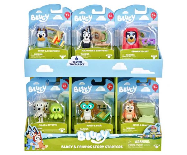 Bluey: Bluey és barátai gyűjthető játékszettek S14 1db