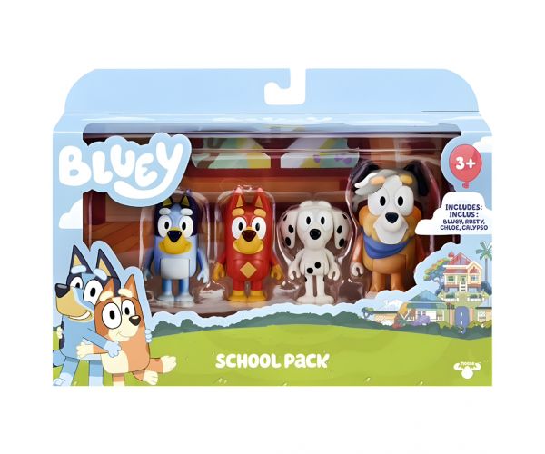 Bluey: Bluey i prijatelji u školi set od 4 igračke-figurice